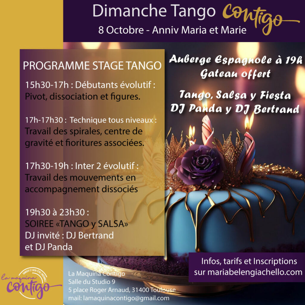 programme dimanche tango contigo octobre