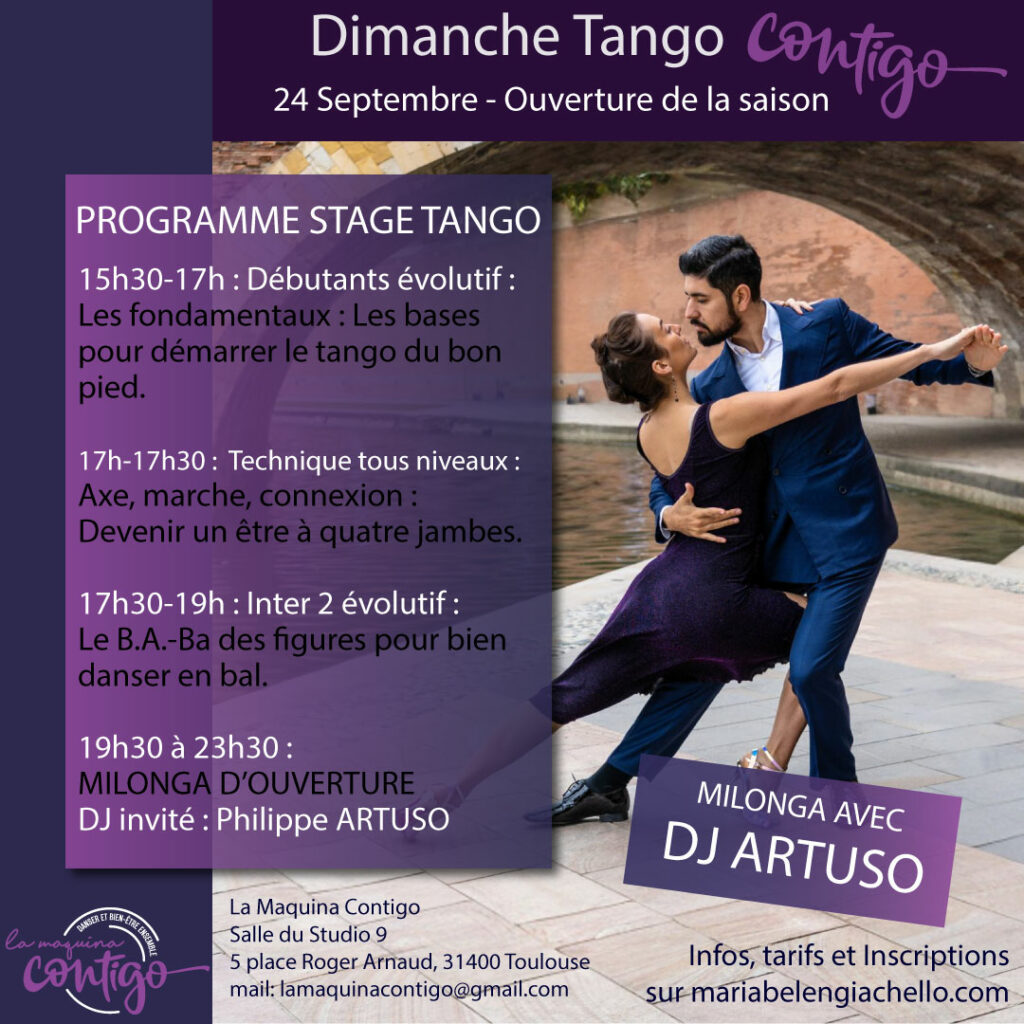 programme dimanche tango contigo sept 2