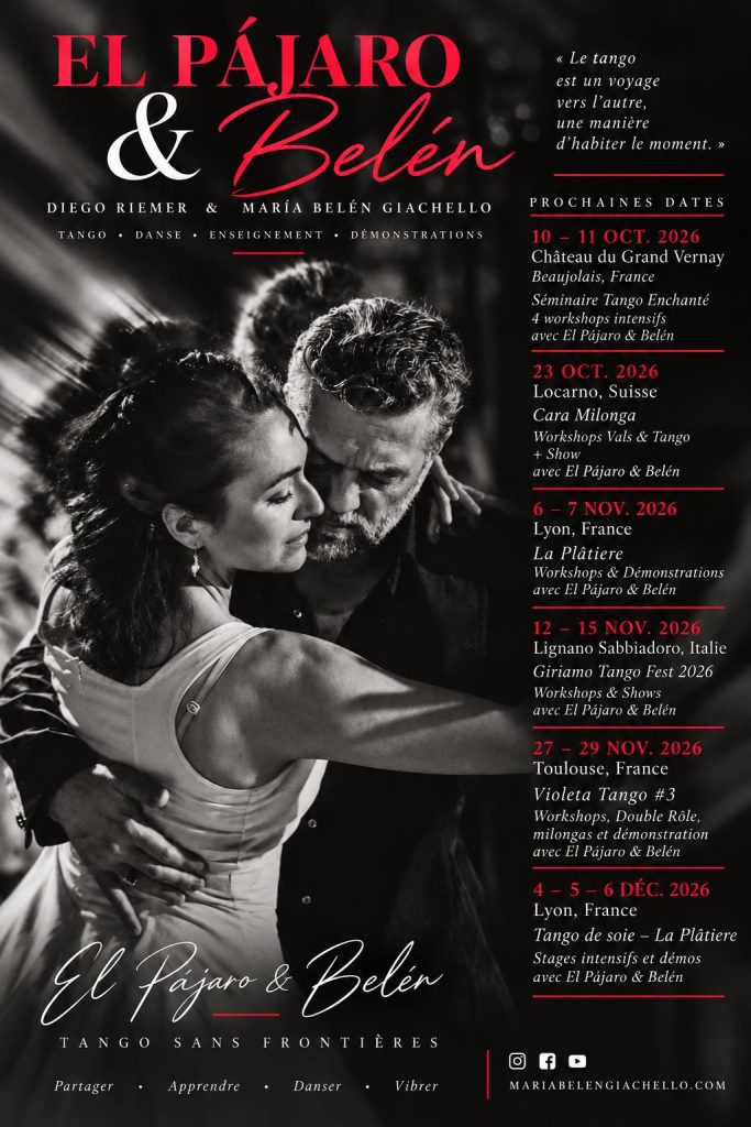 evenements tango argentin maria belen giachello riemer 2026 2027